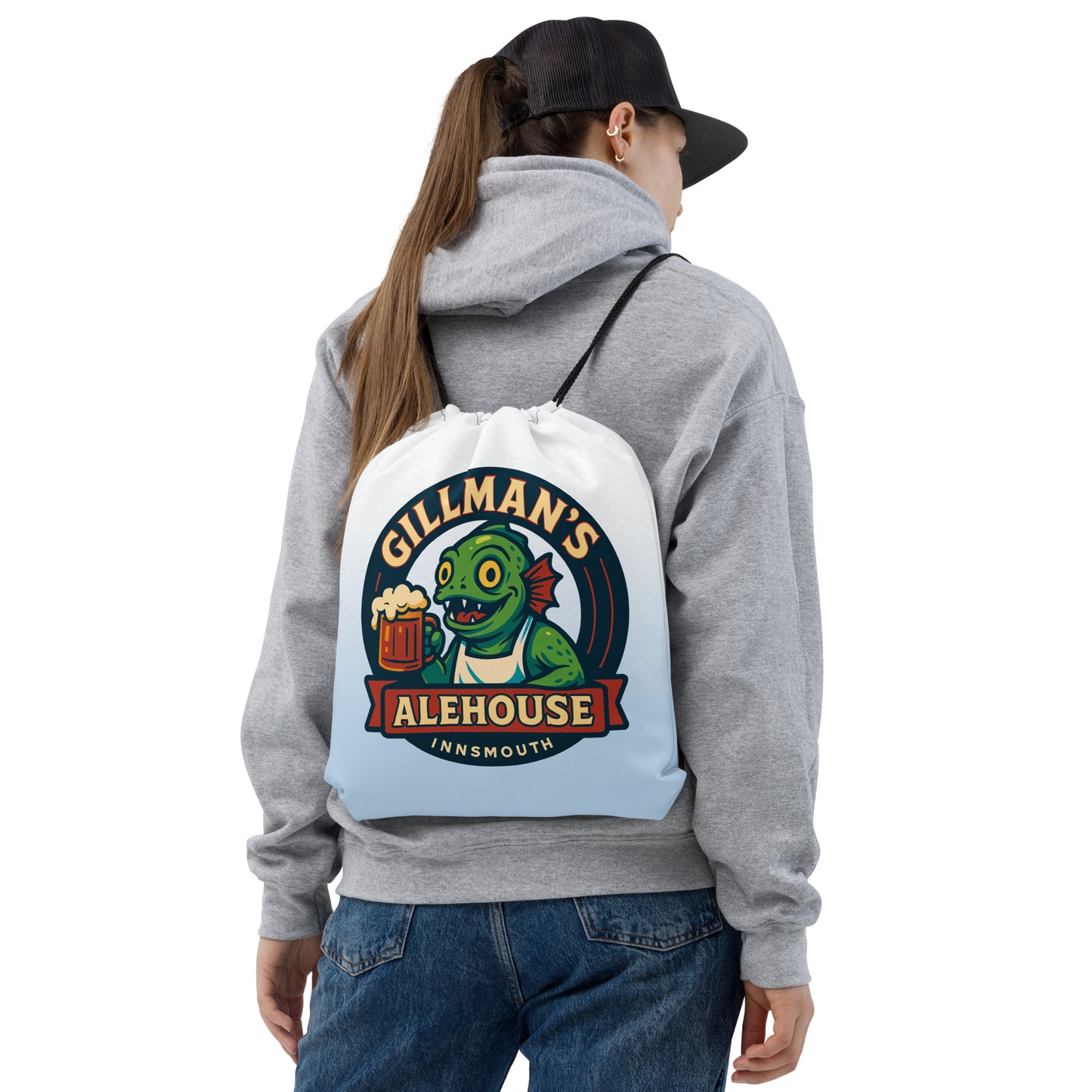Gillman's Alehouse – Innsmouths freundlichste Schankstube Kordelzugbeutel