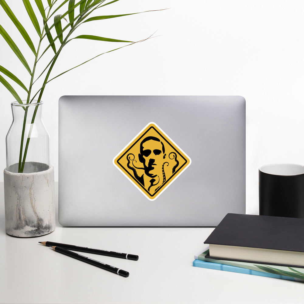 Straßenschild Lovecraft Blasenfreie Aufkleber