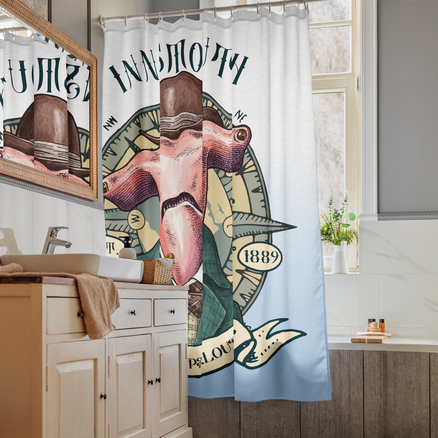 Innsmouth Nautical Parlour – Der Hammerhead Gentleman Duschvorhang