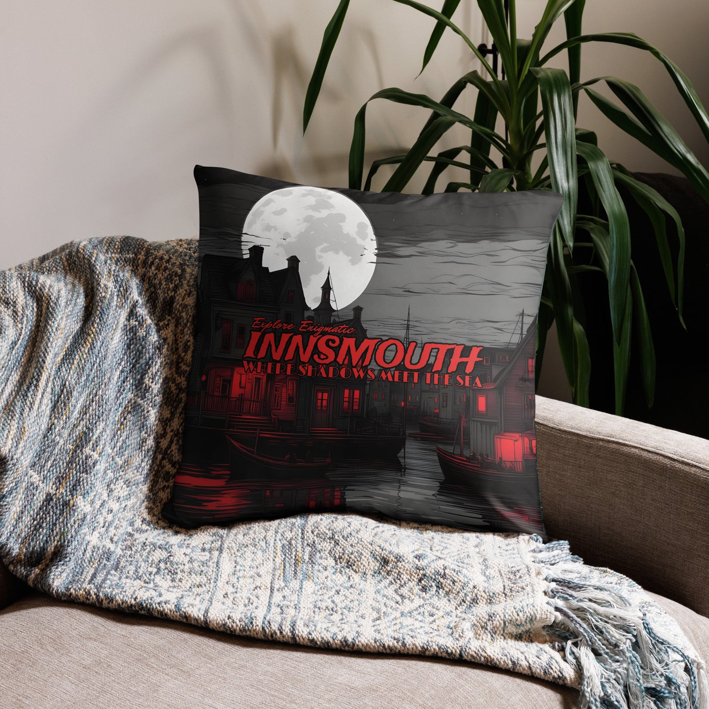 Explore enigmatic Innsmouth Pillow Case