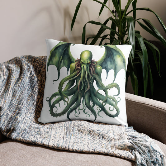 Cthulhu Watercolor Painting Pillow Case