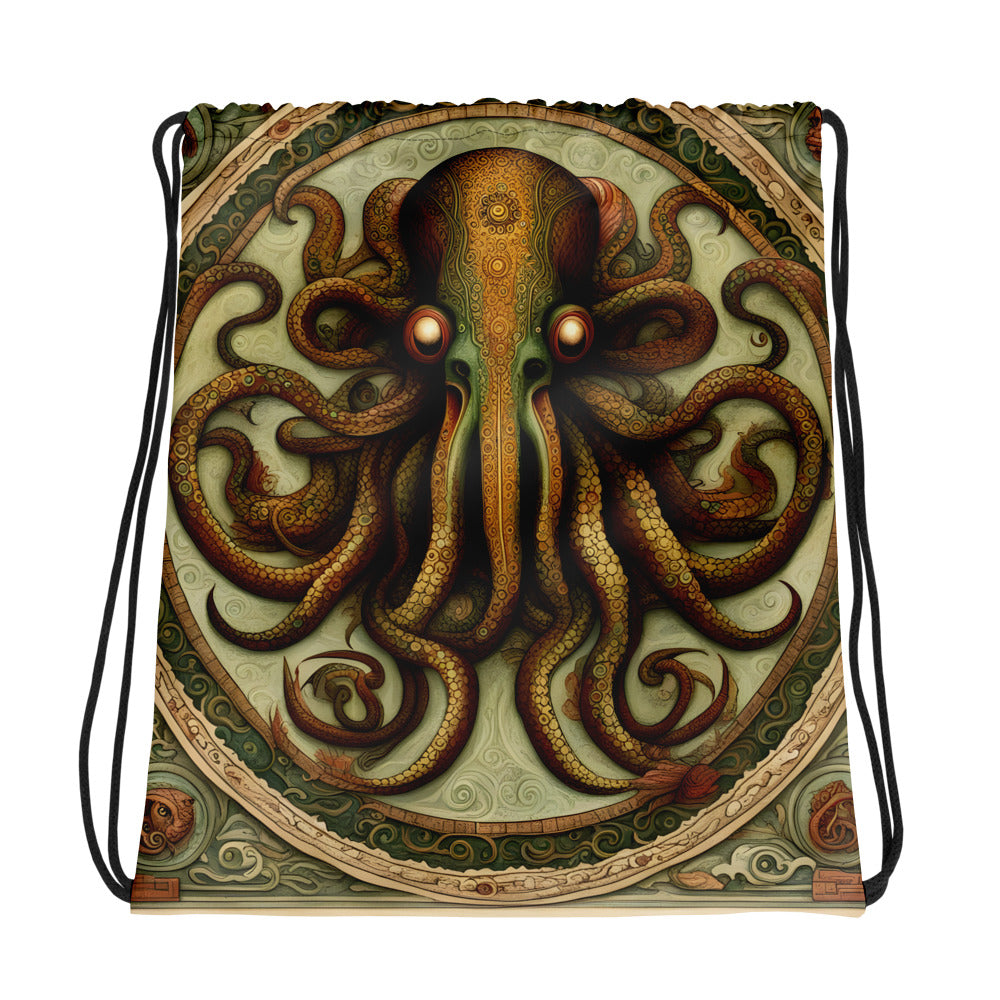 Sac à cordon Codex mésoaméricain Cthulhu