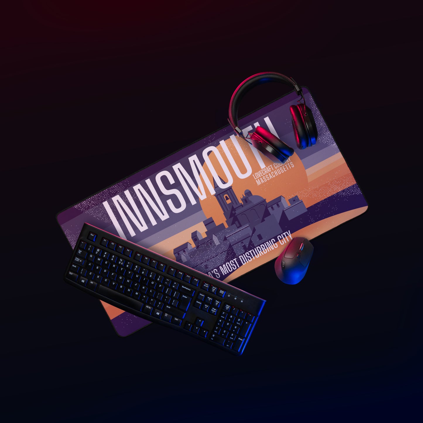 Sous-main de bureau Innsmouth Vintage Travel Lovecraft