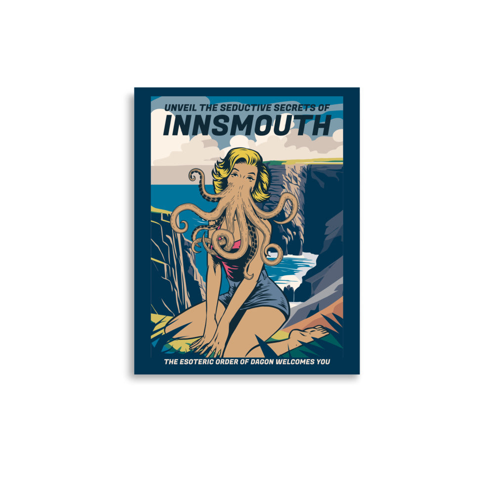 Póster de viaje de Innsmouth Pin-up Cthulhu Lovecraft Póster