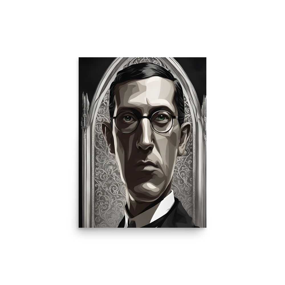 Lovecraft Gothic Portrait Poster