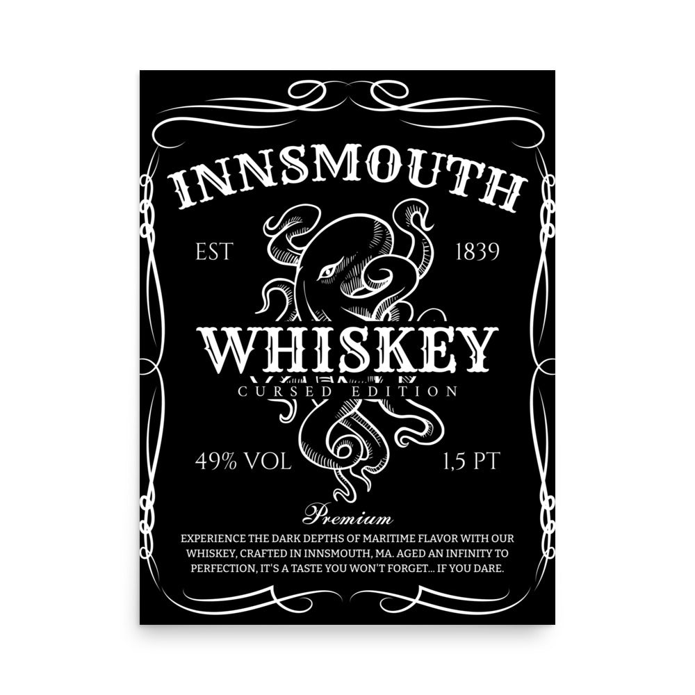 Innsmouth Whiskey Label Lovecraft Poster