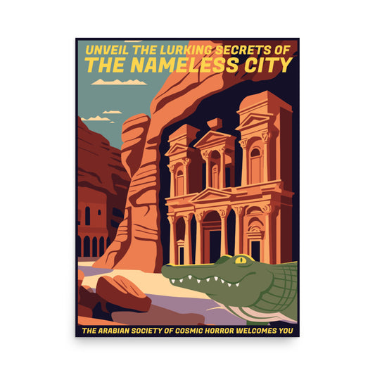 The Nameless City Travel Poster Lovecraft Cthulhu Poster