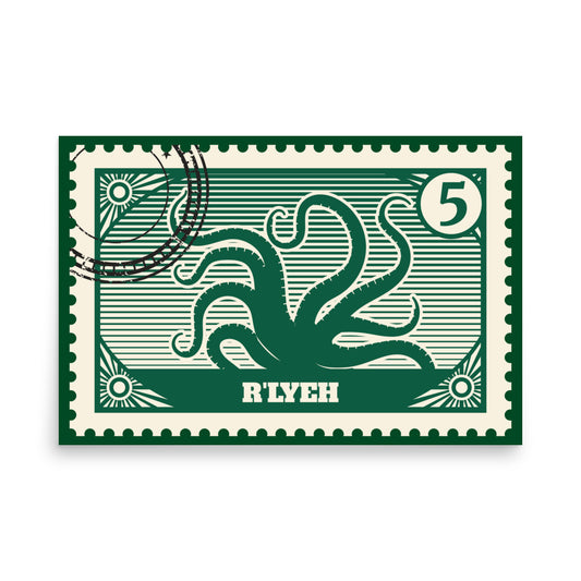 R'lyeh Post Stamp Poster