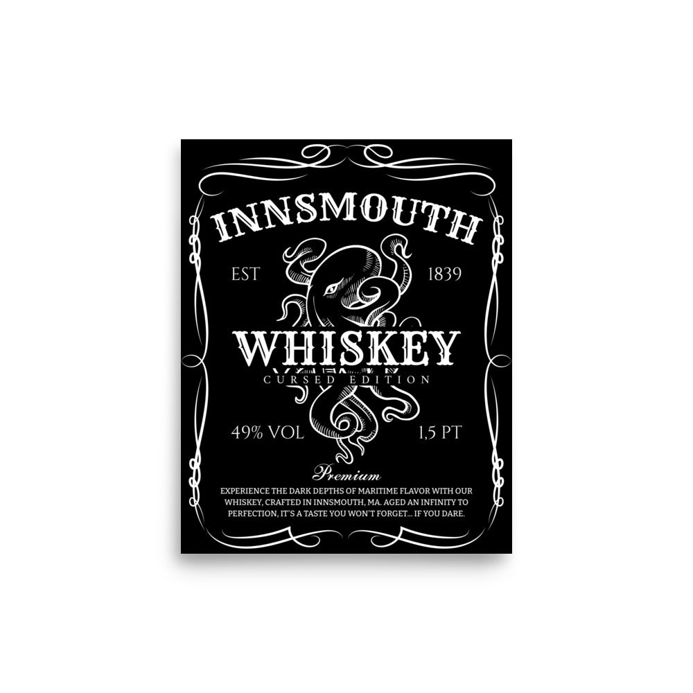 Innsmouth Whiskey Label Lovecraft Poster