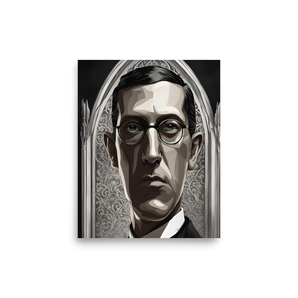 Retrato gótico de Lovecraft Póster