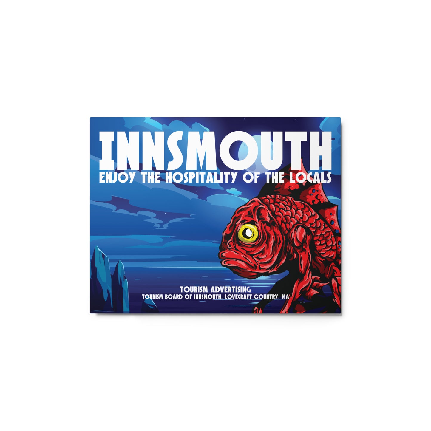 Póster de viaje vintage de Innsmouth Lovecraft Cuadros metálicos