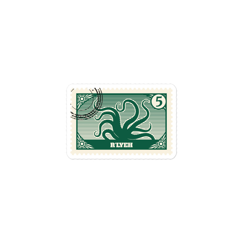 R'lyeh Post Stamp Bubble-free stickers