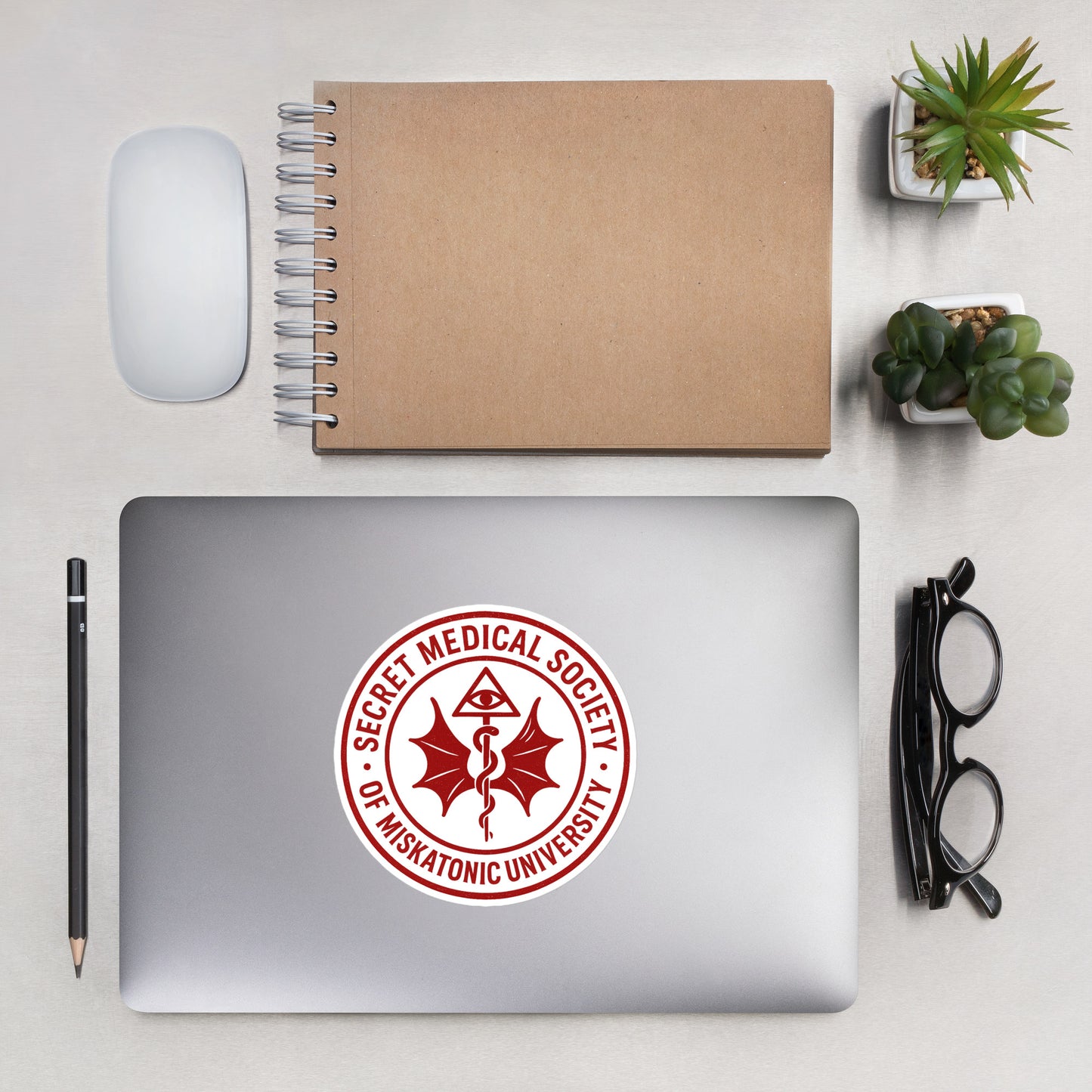 Seal of the Secret Medical Society – Miskatonic University Bubble-free stickers