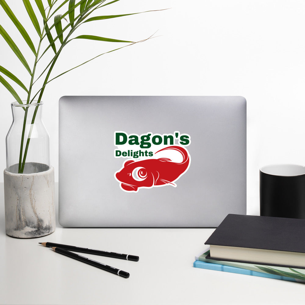 Dagon's Delights Mariscos Pegatinas sin burbujas