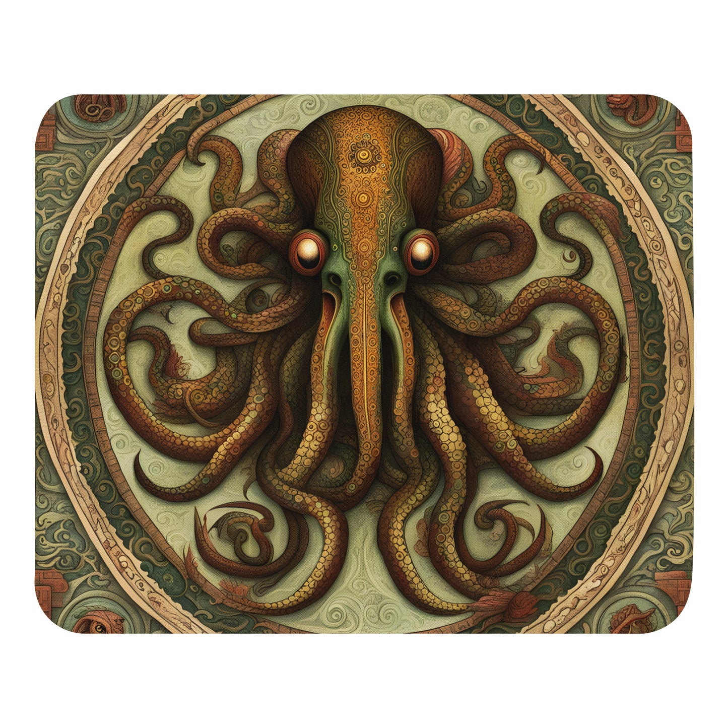 Tapis de souris Codex mésoaméricain de Cthulhu