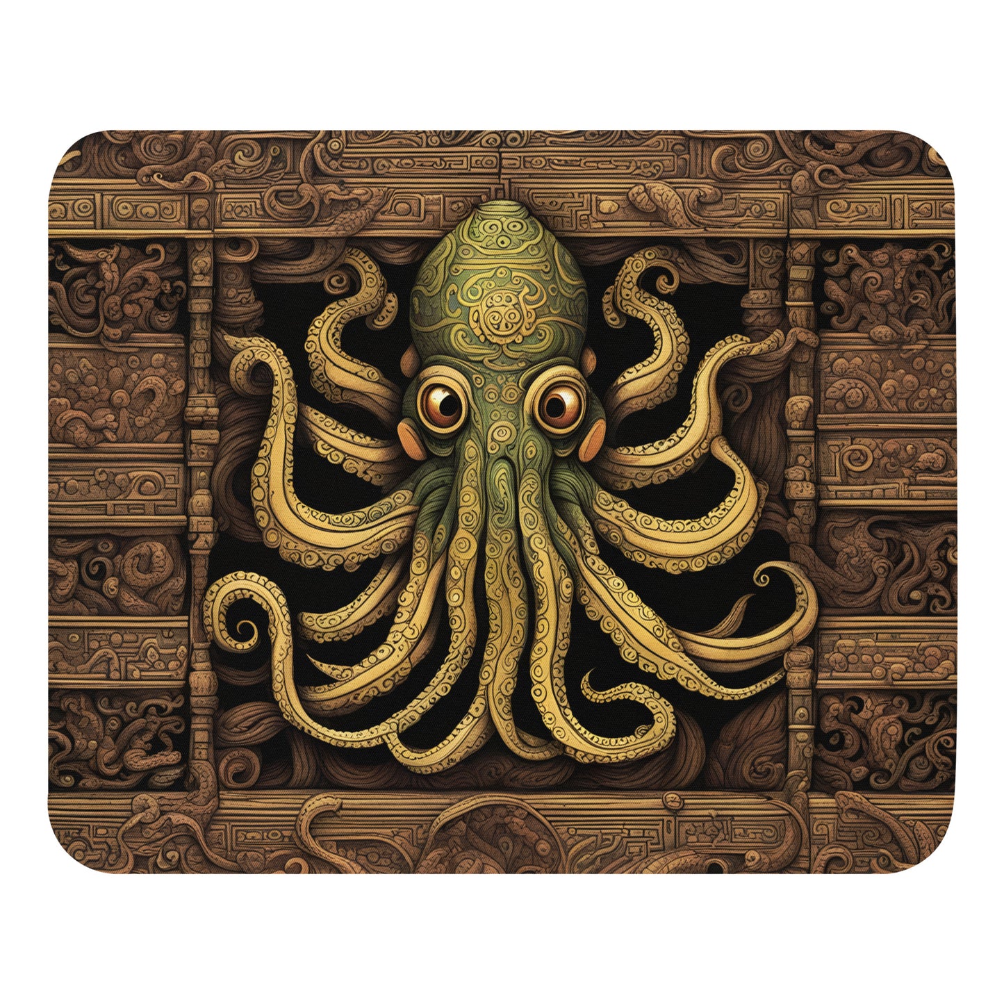 Alfombrilla de ratón Códice mesoamericano de Cthulhu