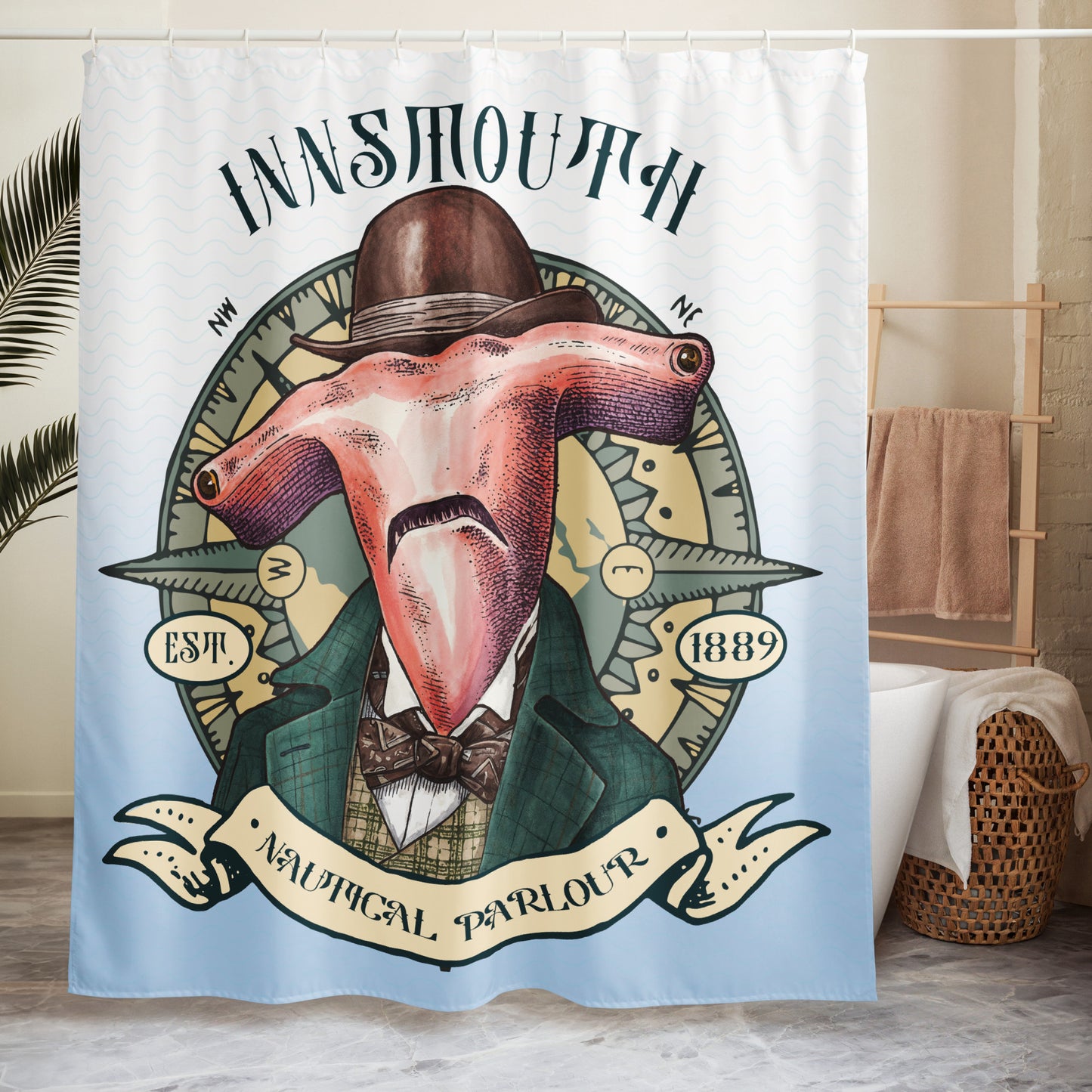 Innsmouth Nautical Parlour – Der Hammerhead Gentleman Duschvorhang