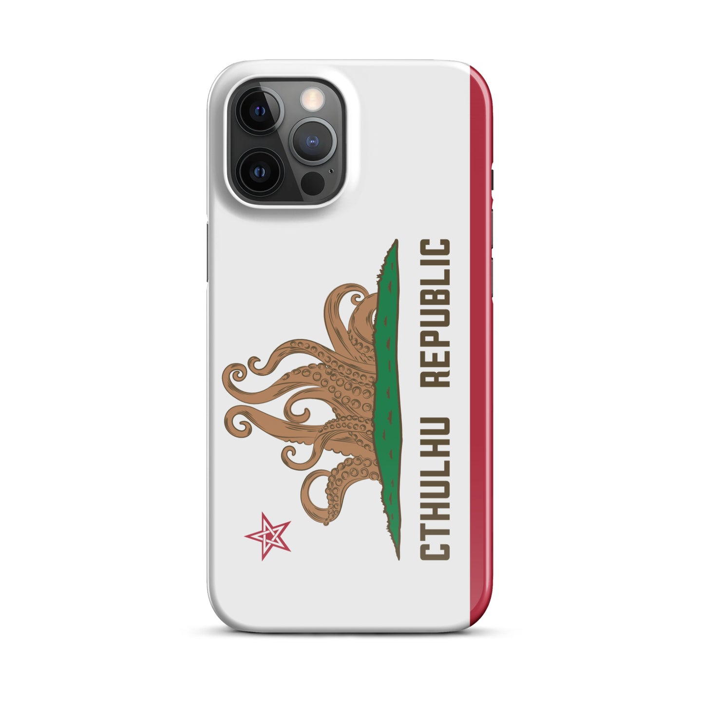 Coque Snap Lovecraft Drapeau de Californie de la République de Cthulhu pour iPhone®