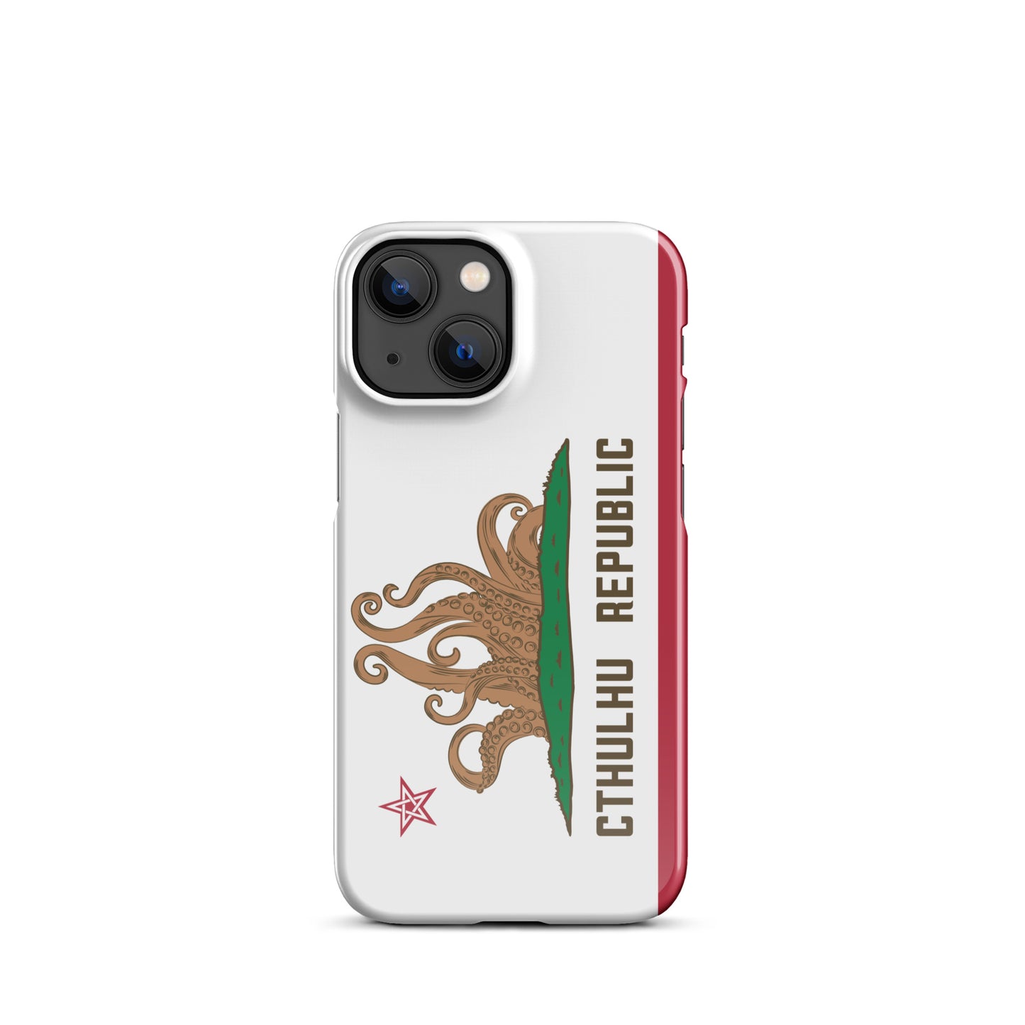 Coque Snap Lovecraft Drapeau de Californie de la République de Cthulhu pour iPhone®