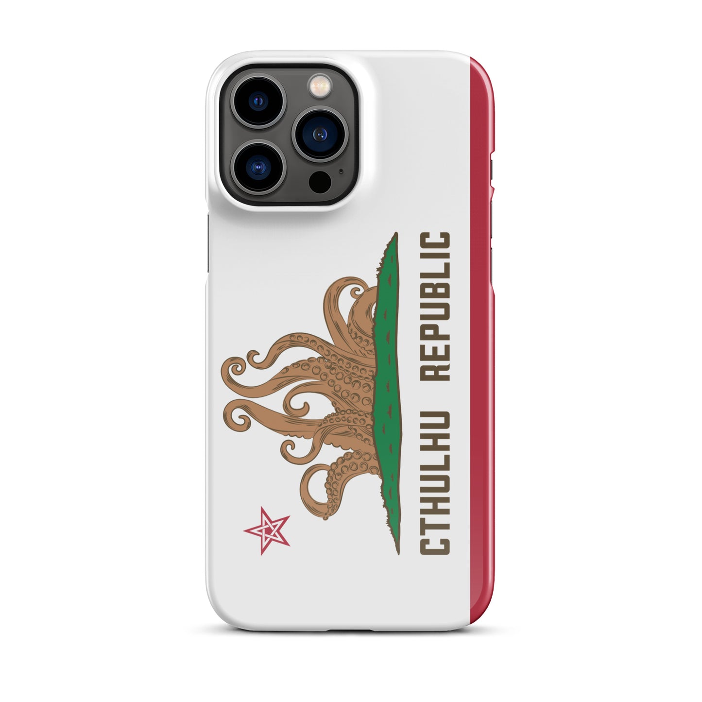 Coque Snap Lovecraft Drapeau de Californie de la République de Cthulhu pour iPhone®