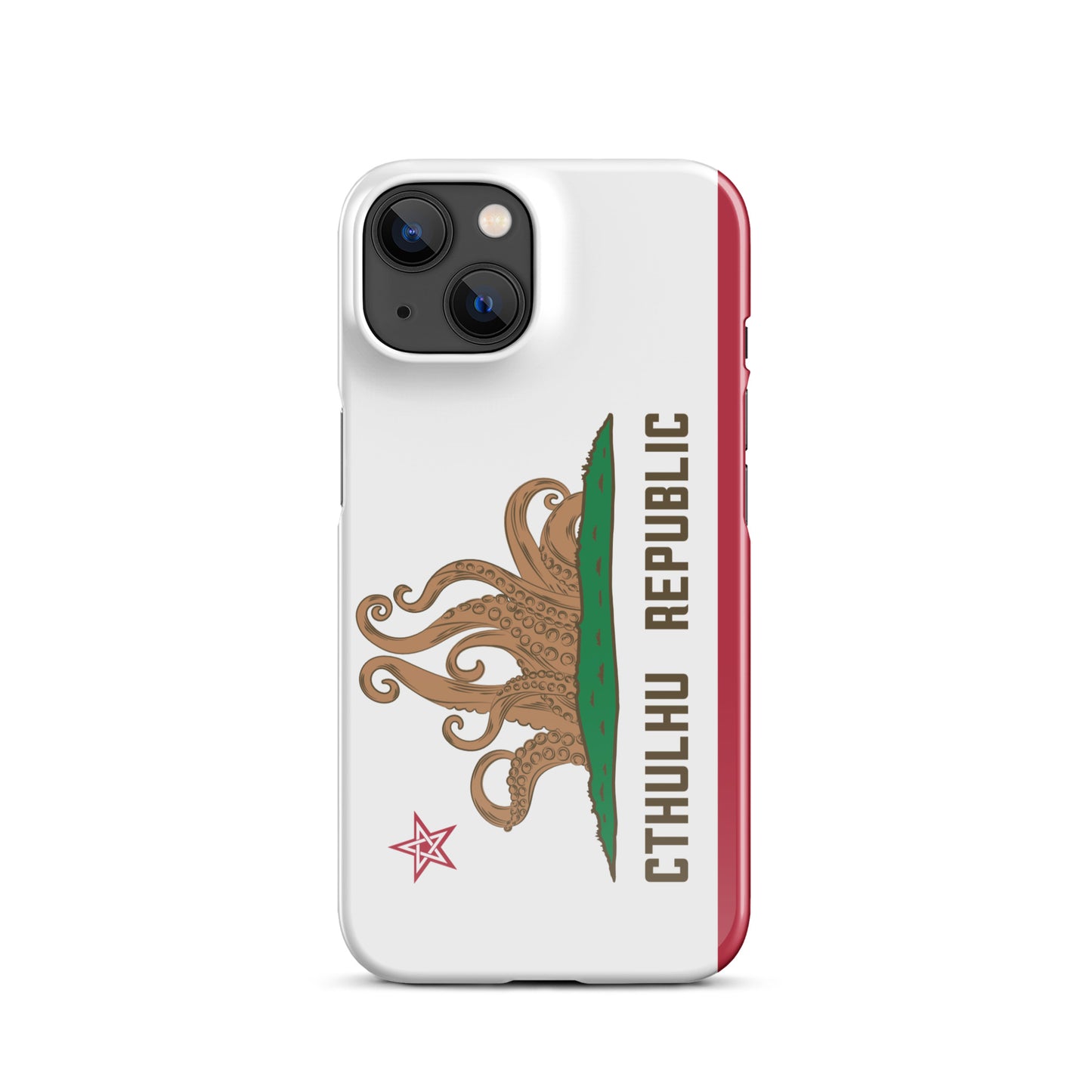 Coque Snap Lovecraft Drapeau de Californie de la République de Cthulhu pour iPhone®