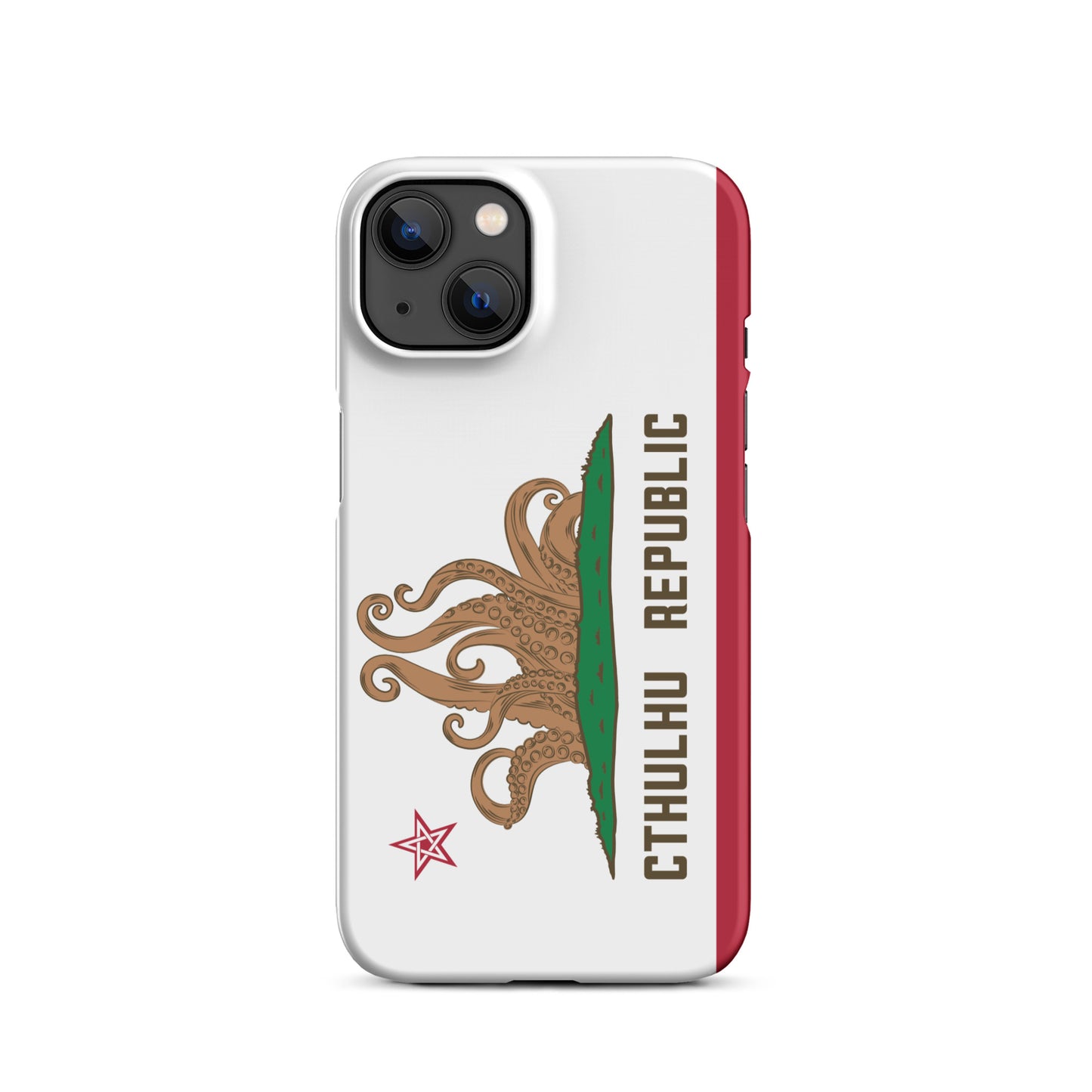 Coque Snap Lovecraft Drapeau de Californie de la République de Cthulhu pour iPhone®