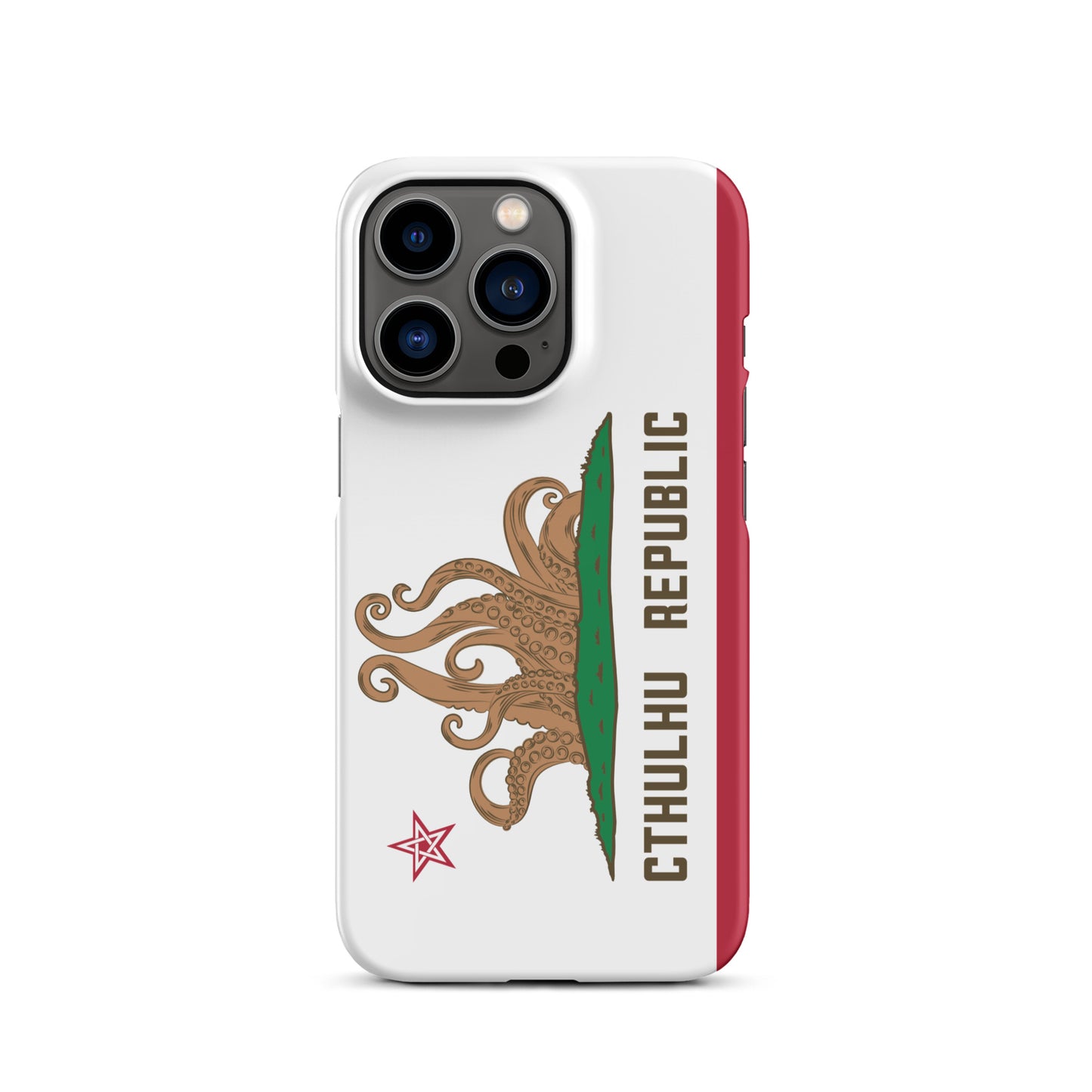 Coque Snap Lovecraft Drapeau de Californie de la République de Cthulhu pour iPhone®