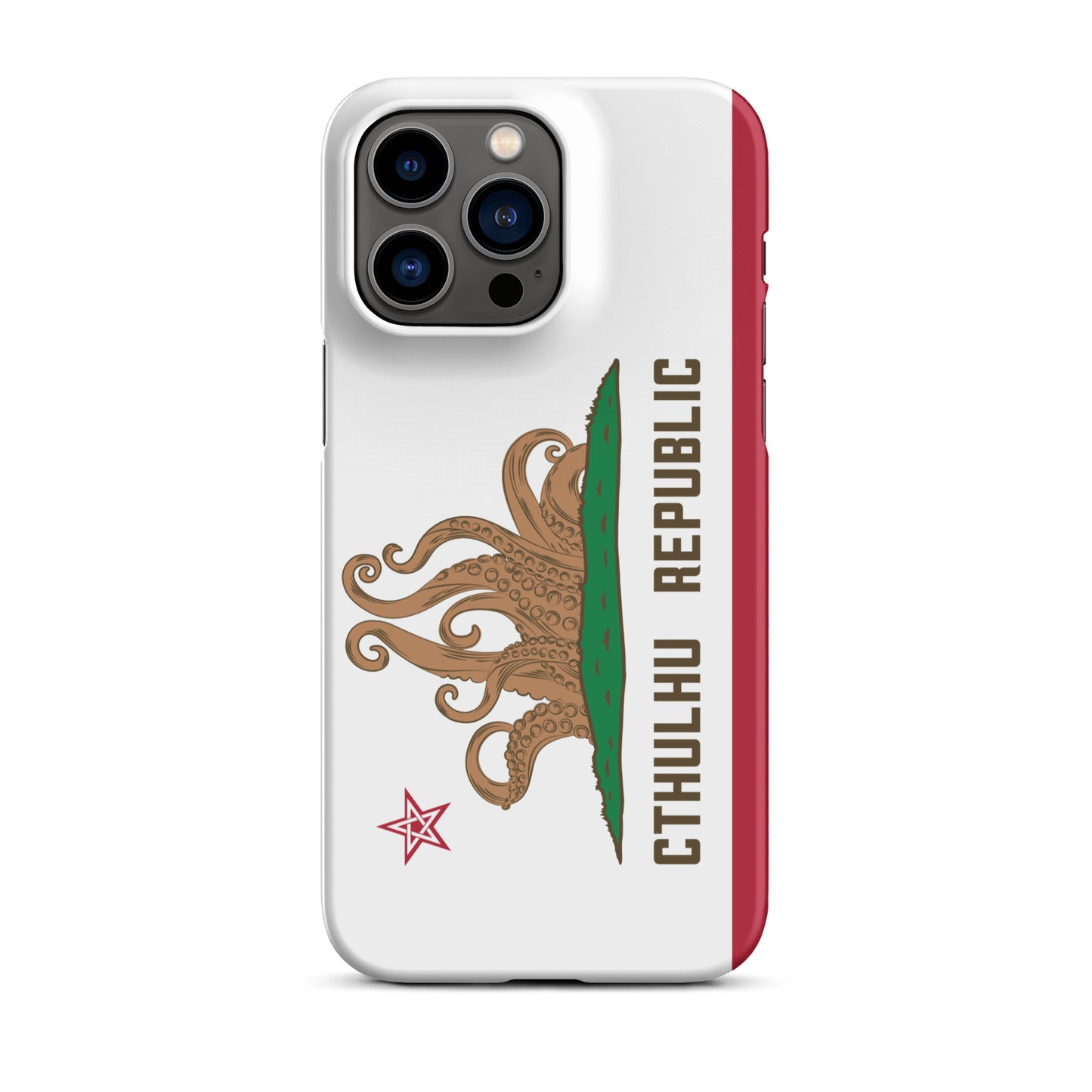 Coque Snap Lovecraft Drapeau de Californie de la République de Cthulhu pour iPhone®