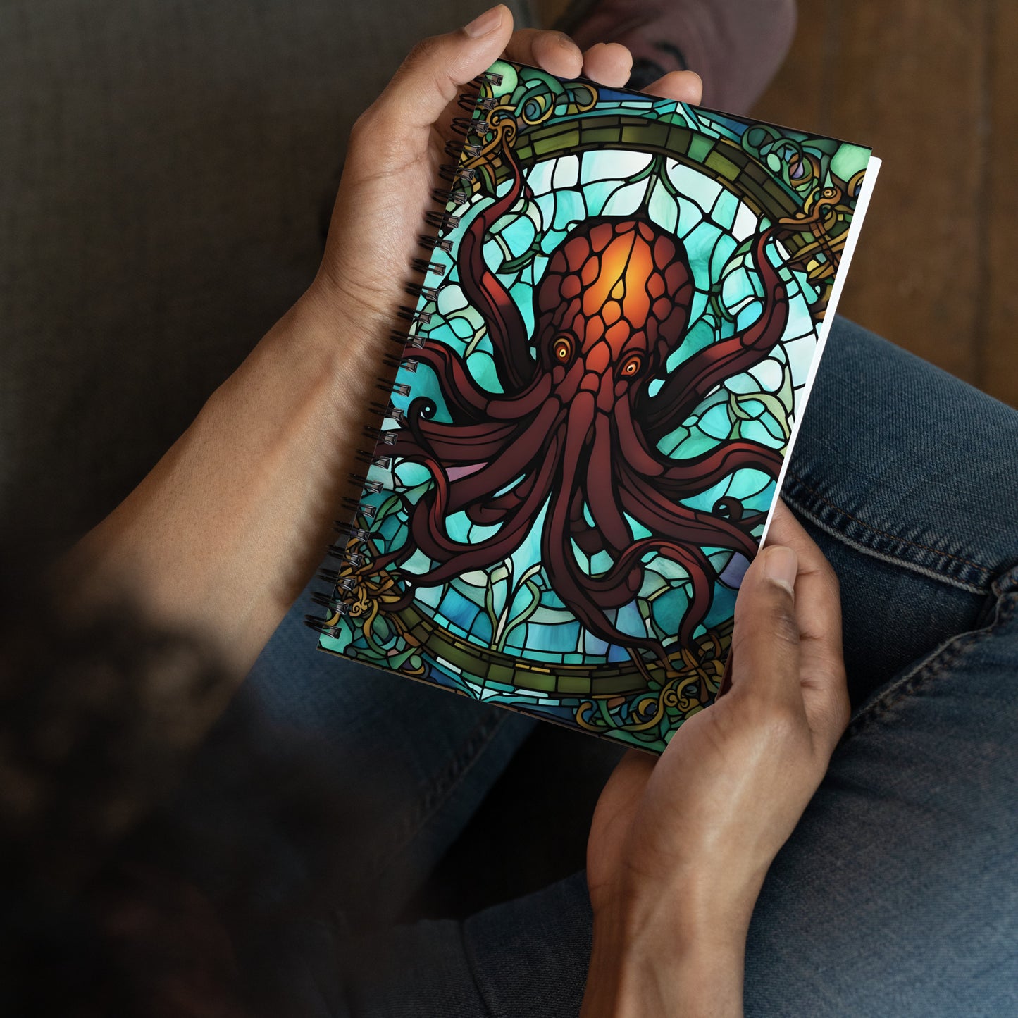 Cthulhu Vitrail Cahier à spirale