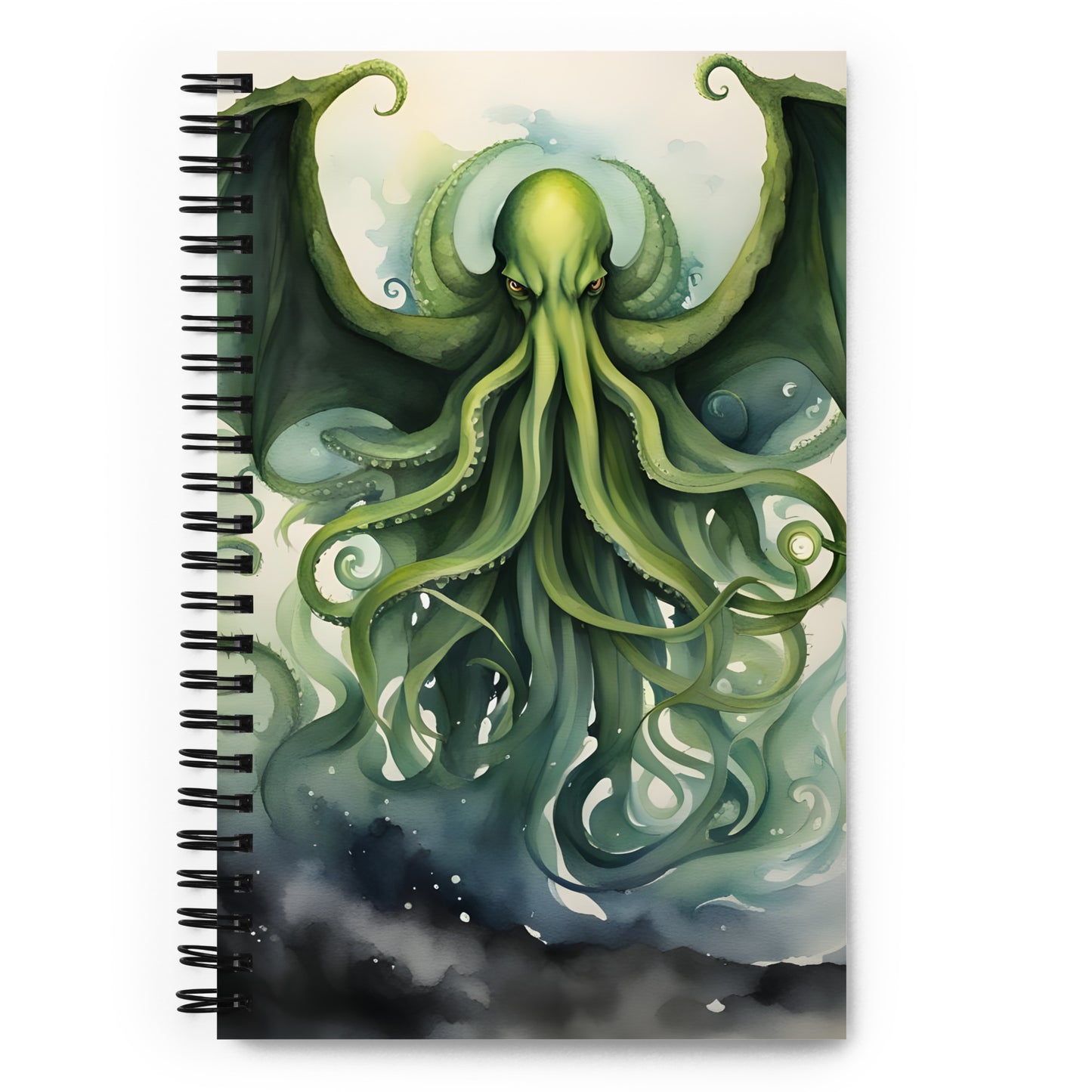 Cthulhu Aquarelle Peinture Cahier à spirale