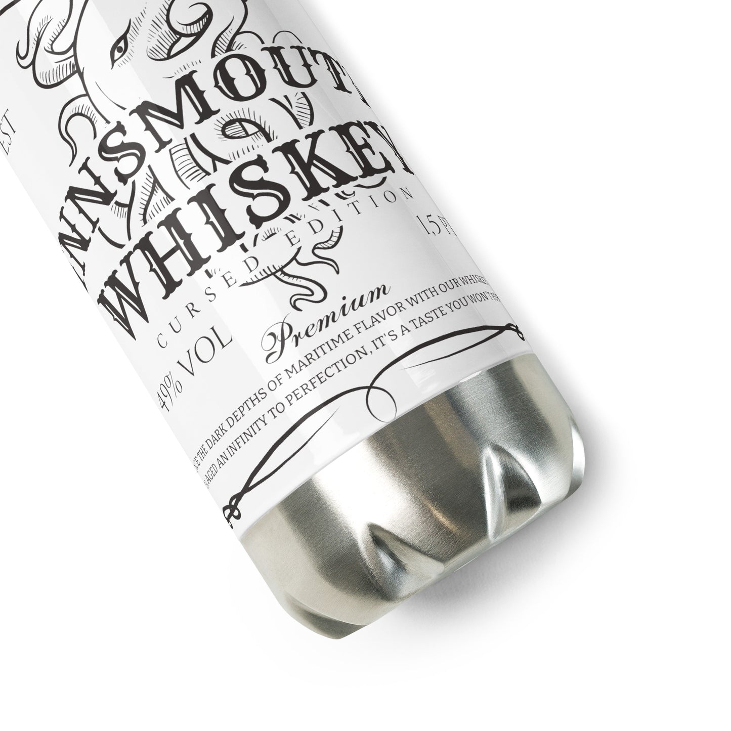 Innsmouth Whiskey Label Lovecraft Edelstahl-Wasserflasche