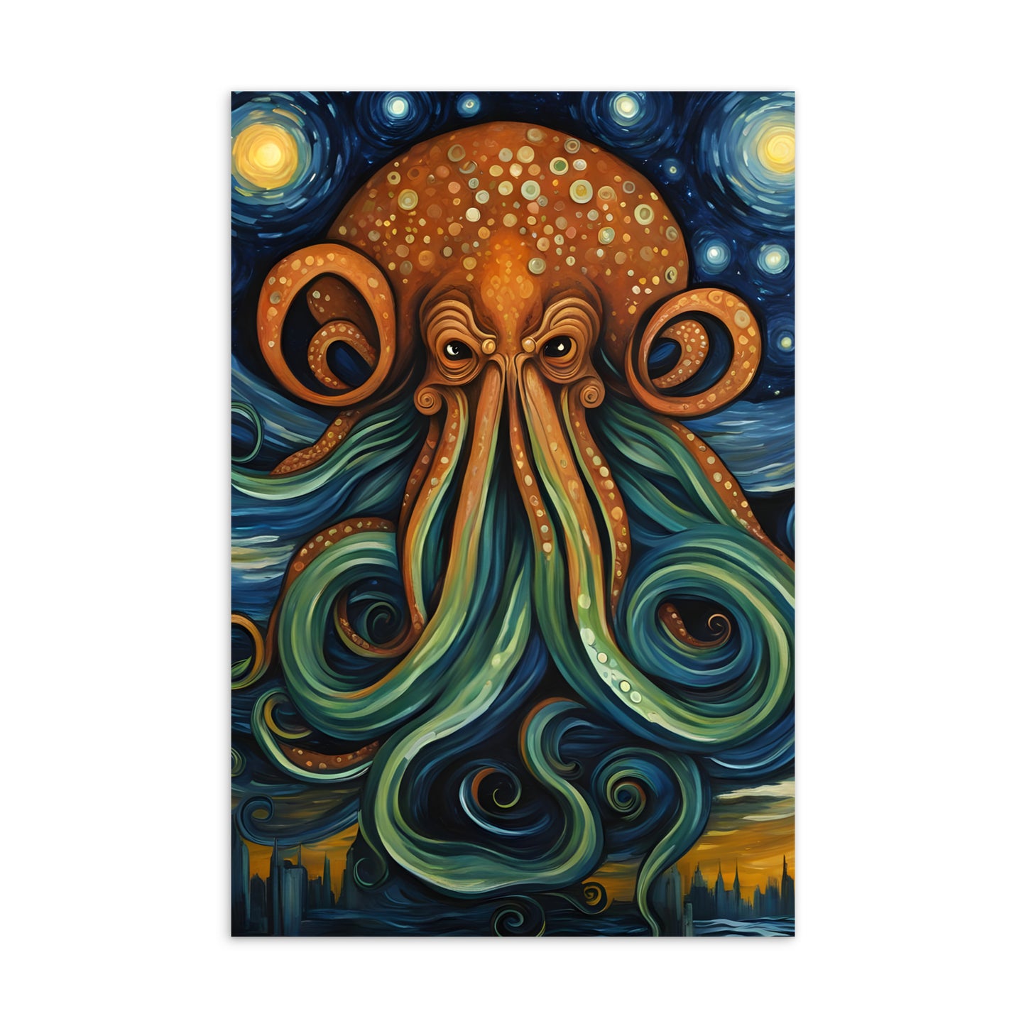 Cthulhu Post-Impressionism Standard Postcard