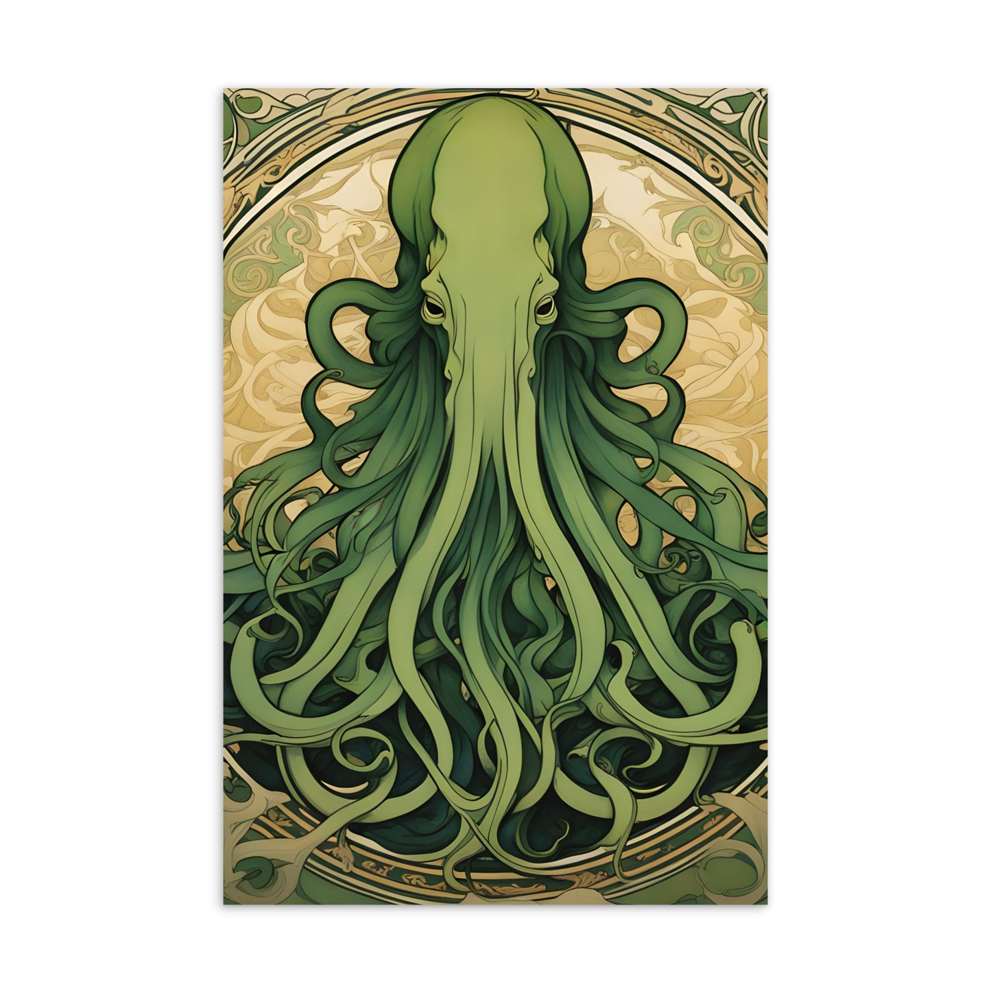 Carte postale standard Art Nouveau de Cthulhu