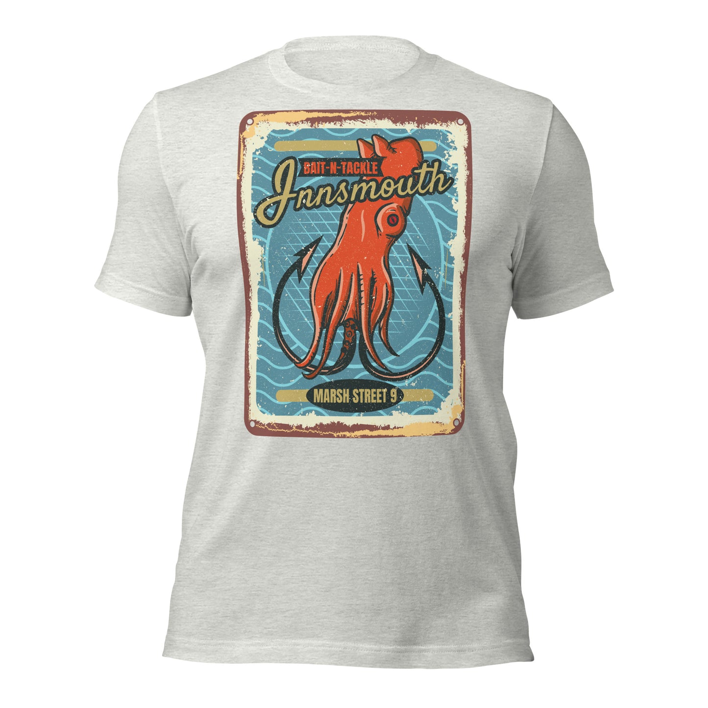 Camiseta unisex Innsmouth Bait and Tackle Fishing Lovecraft