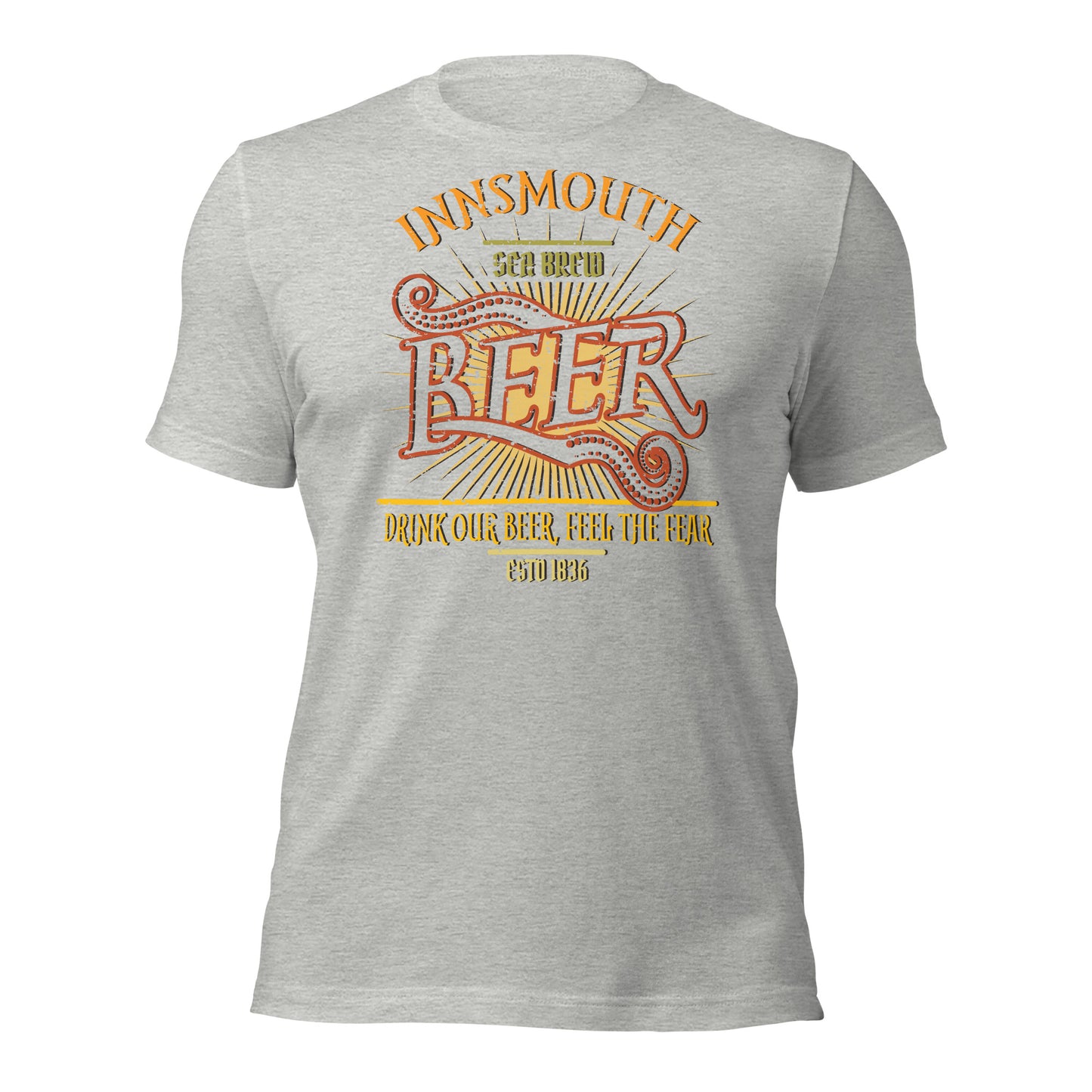 Innsmouth Beer Label Lovecraft T-shirt unisexe