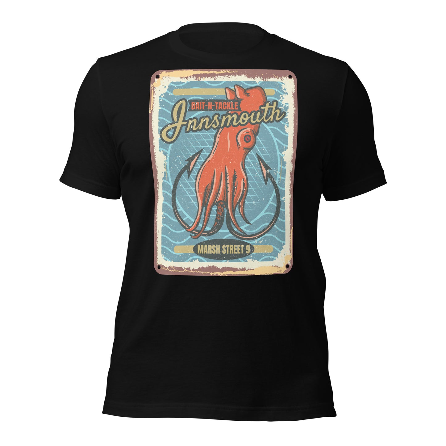 Camiseta unisex Innsmouth Bait and Tackle Fishing Lovecraft