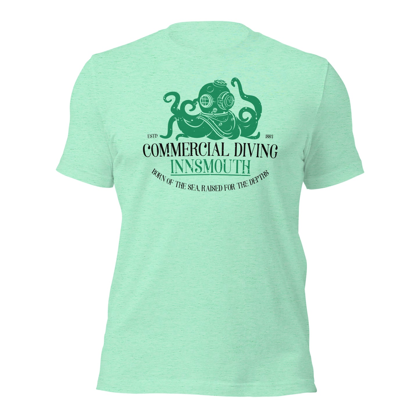 Camiseta unisex de buceo comercial Innsmouth