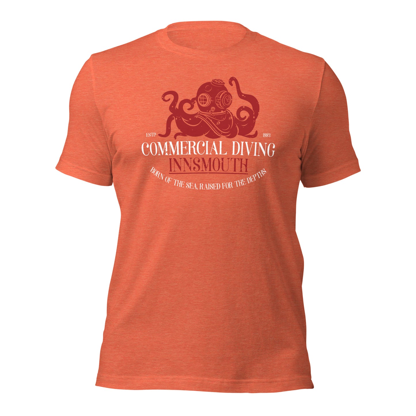 Camiseta unisex de buceo comercial Innsmouth