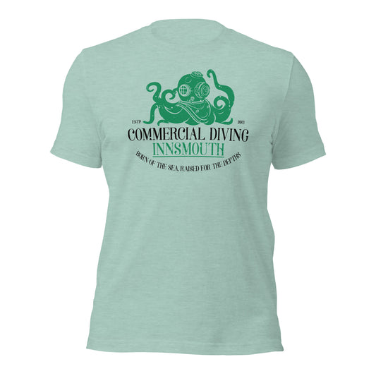 Camiseta unisex de buceo comercial Innsmouth