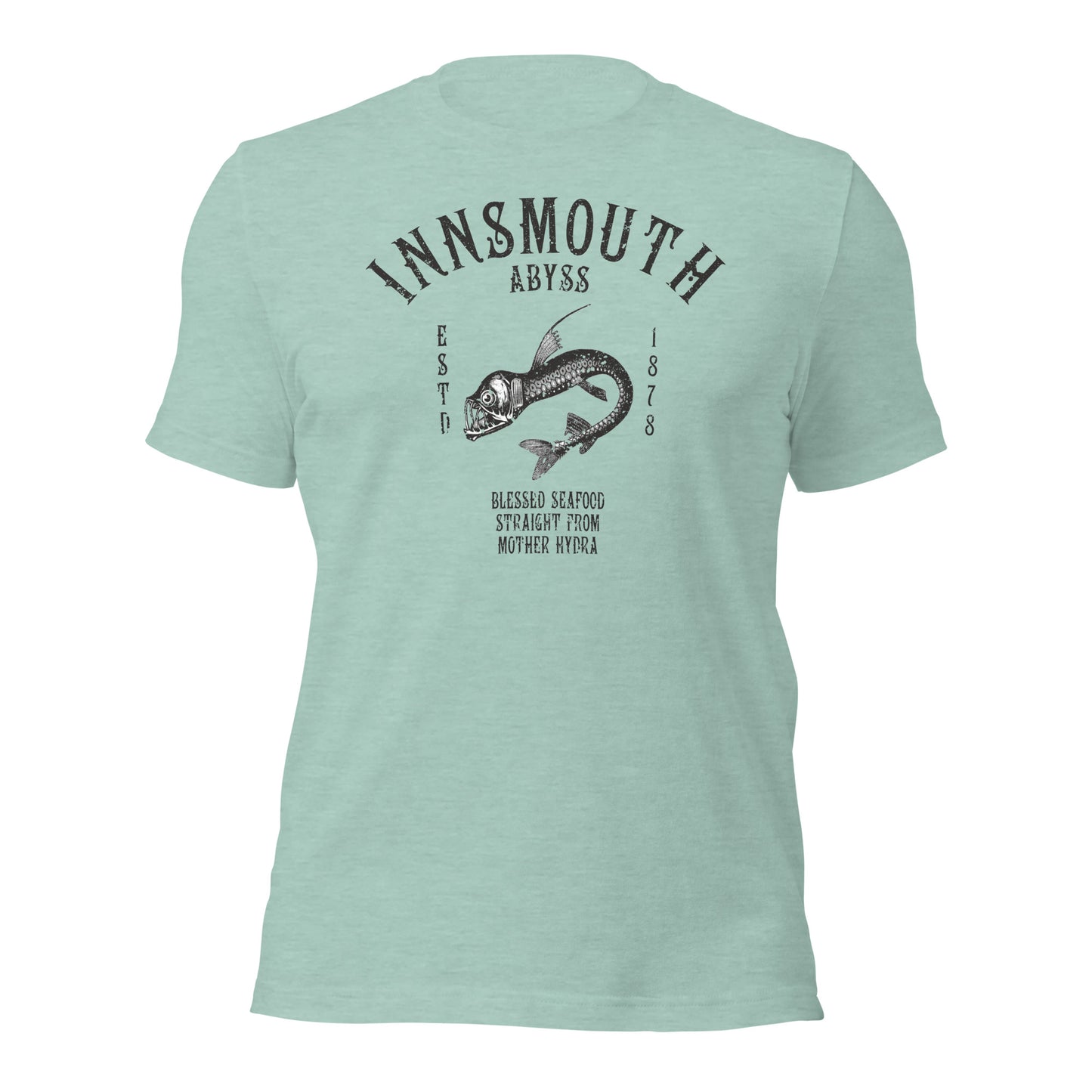 Innsmouth Mariscos Pescado de aguas profundas Viperfish Camiseta unisex