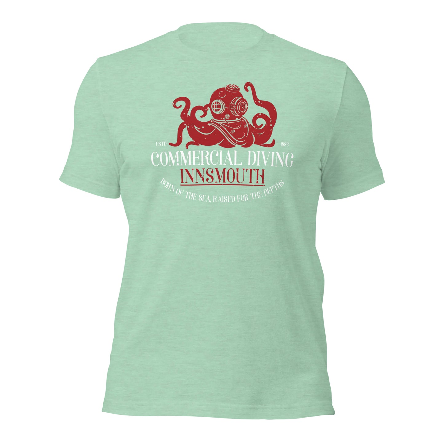 Camiseta unisex de buceo comercial Innsmouth