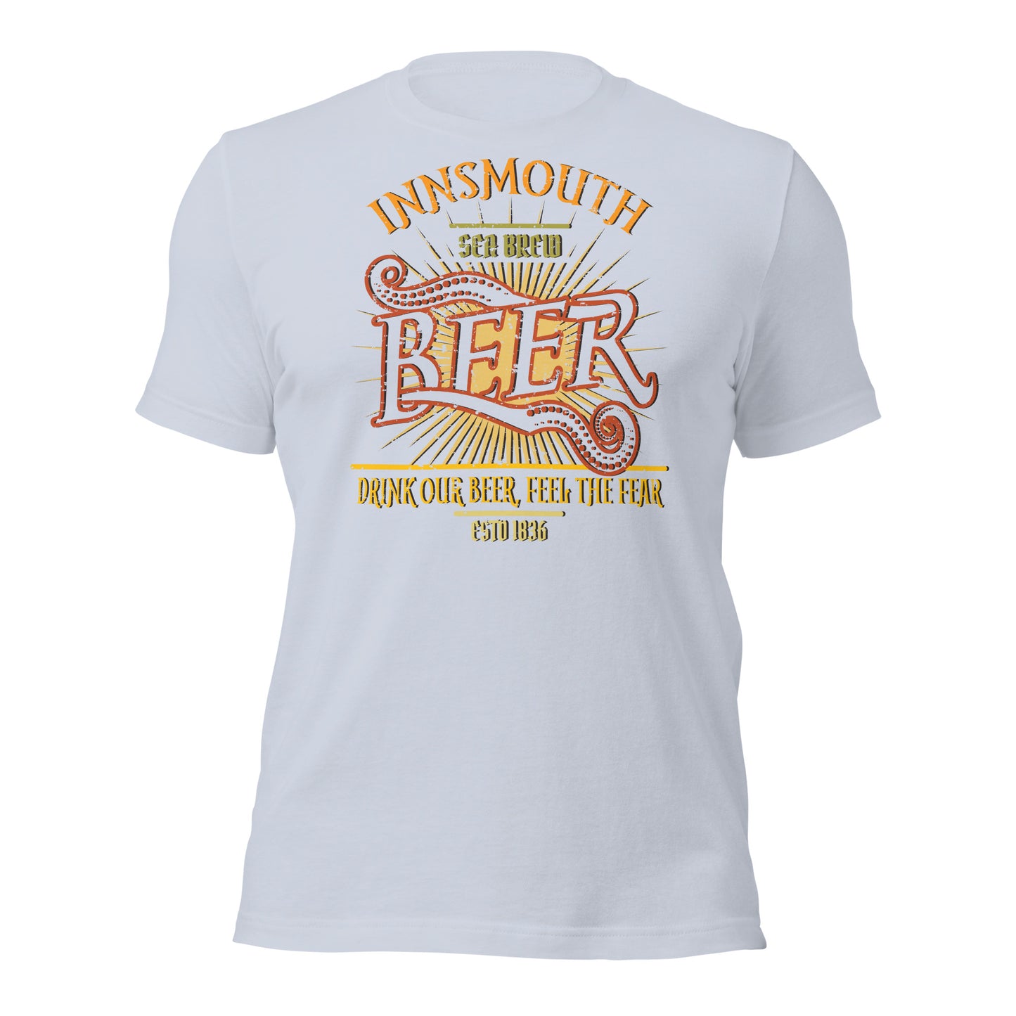 Innsmouth Beer Label Lovecraft T-shirt unisexe