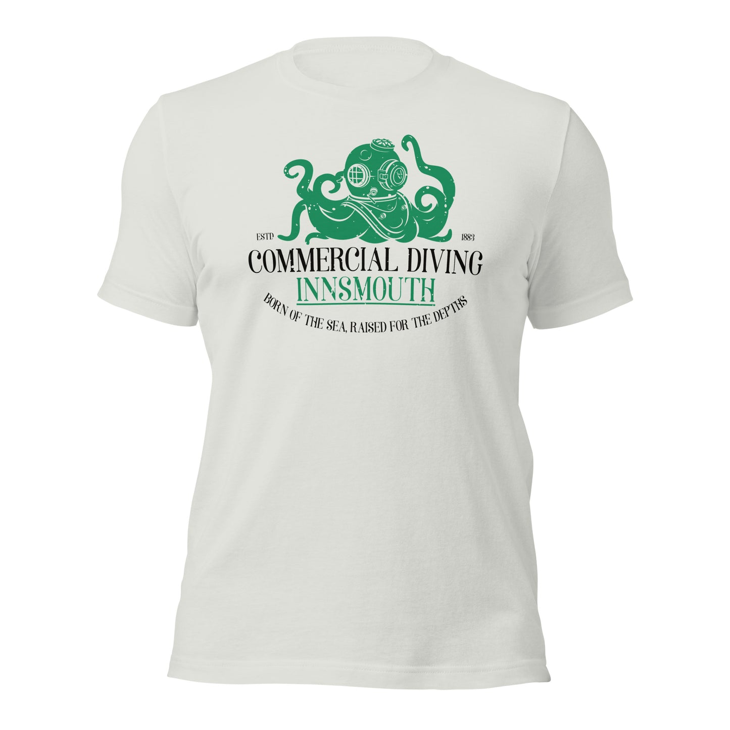 Camiseta unisex de buceo comercial Innsmouth