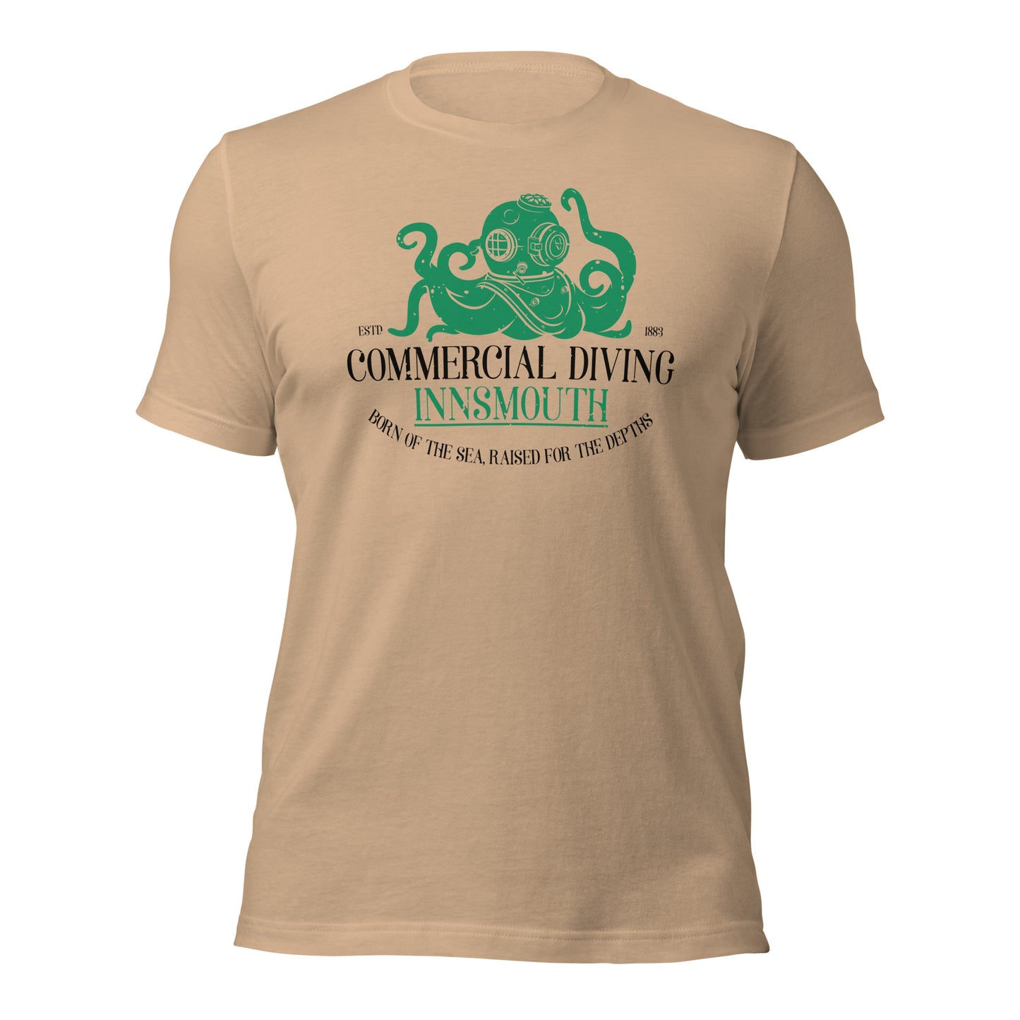 Camiseta unisex de buceo comercial Innsmouth