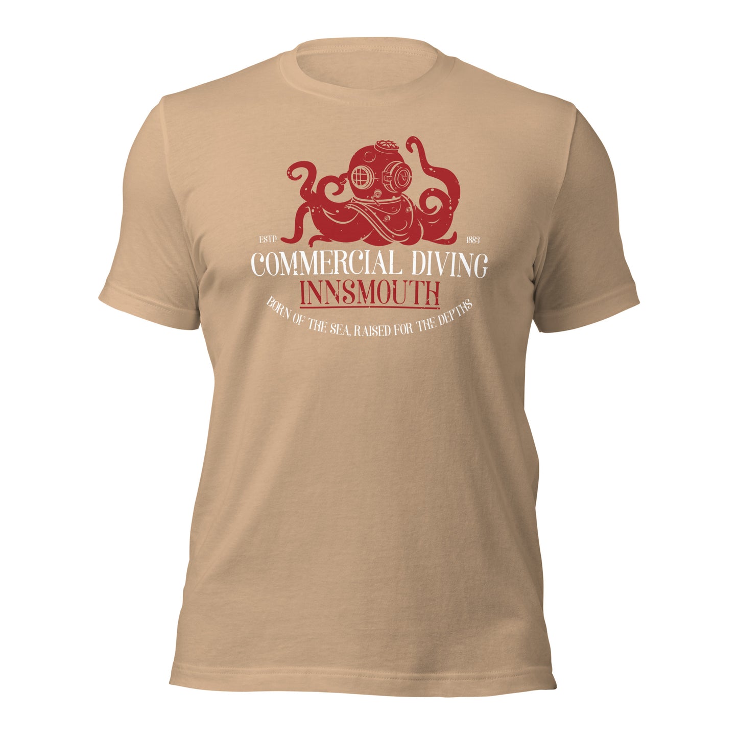 Camiseta unisex de buceo comercial Innsmouth