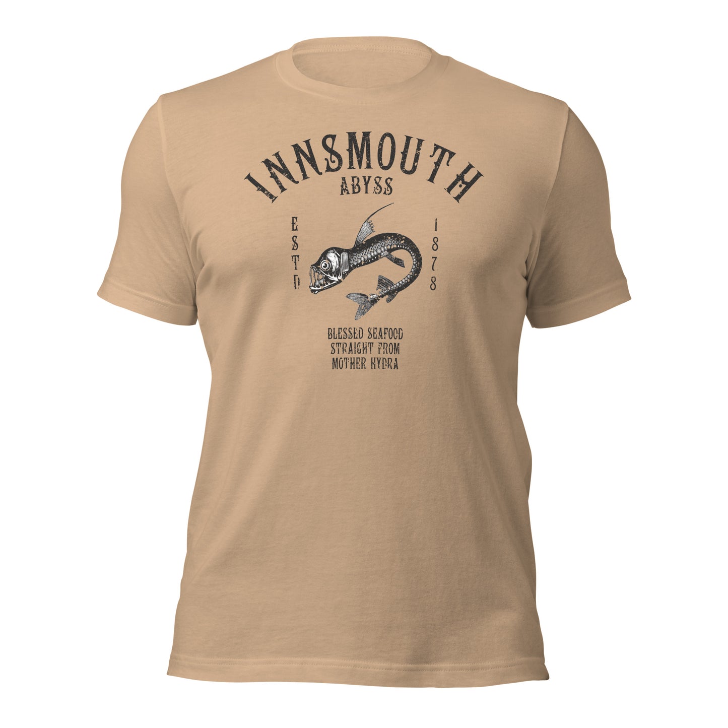 Innsmouth Mariscos Pescado de aguas profundas Viperfish Camiseta unisex