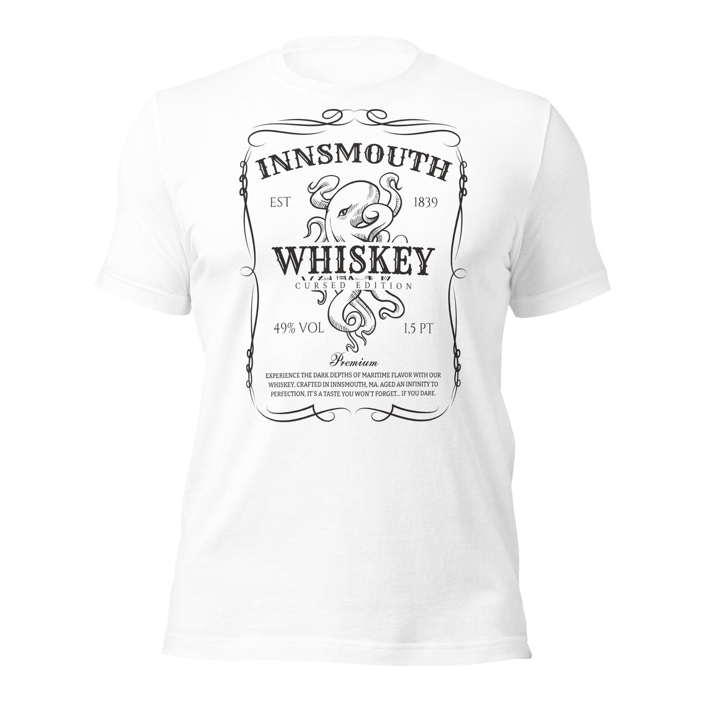 Camiseta unisex Innsmouth Whiskey Label Lovecraft