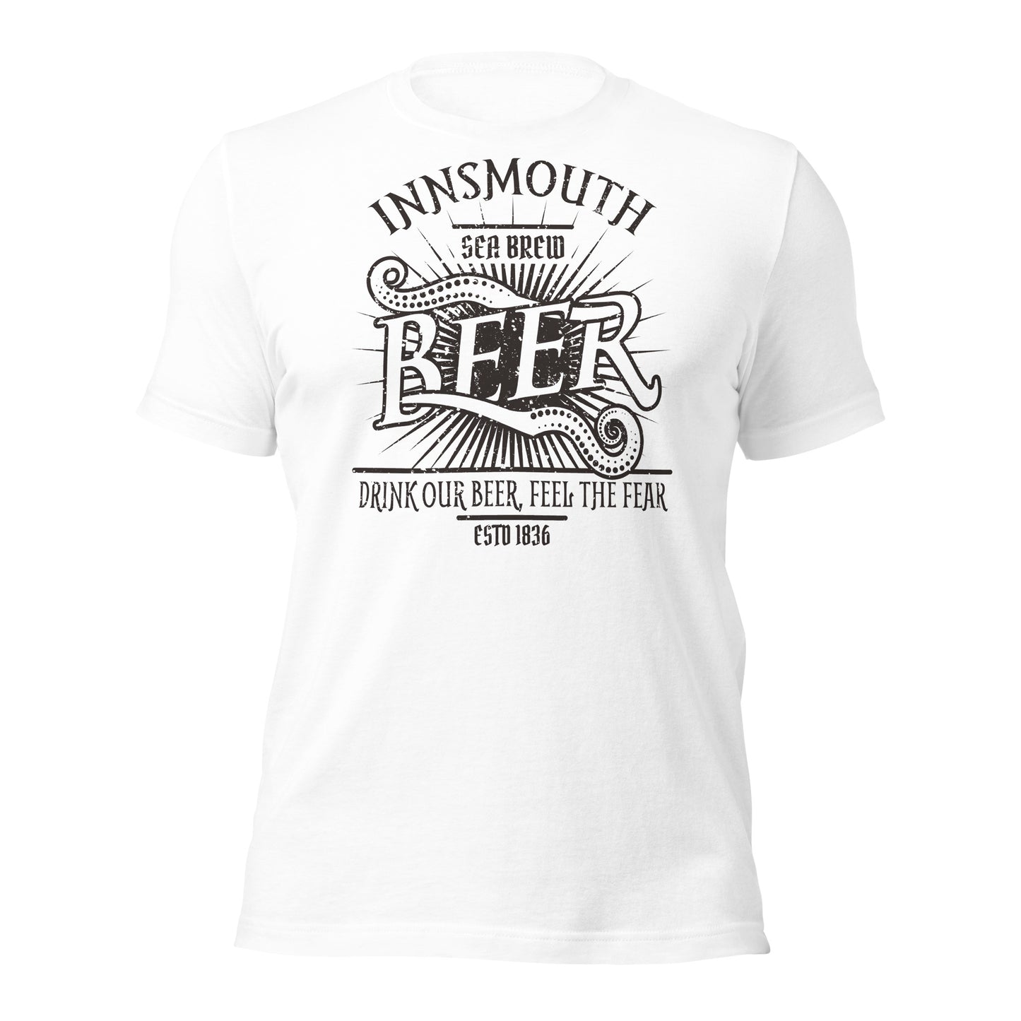 Camiseta unisex Innsmouth Beer Label Lovecraft