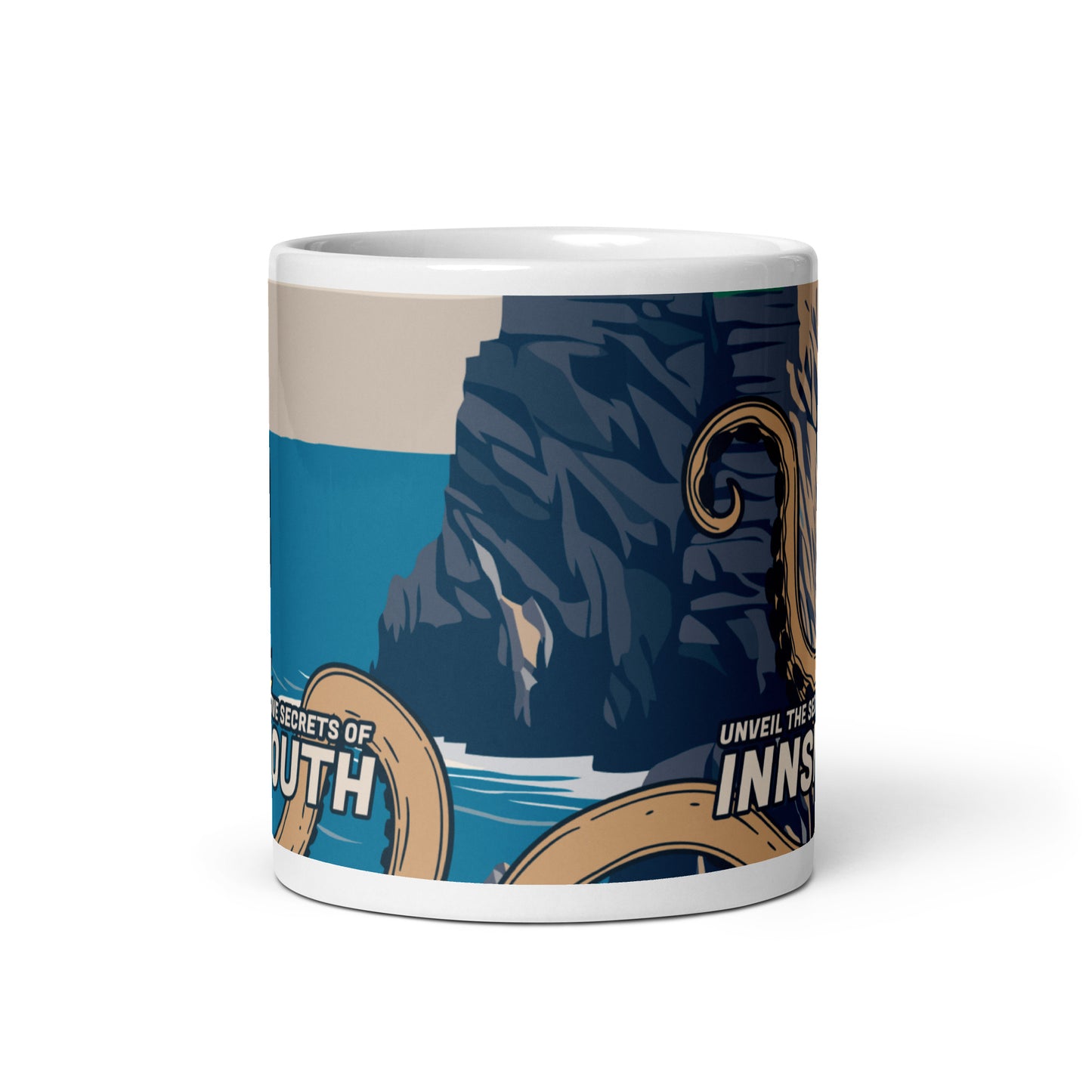 Taza Innsmouth Woman Cthulhu Travel White brillante