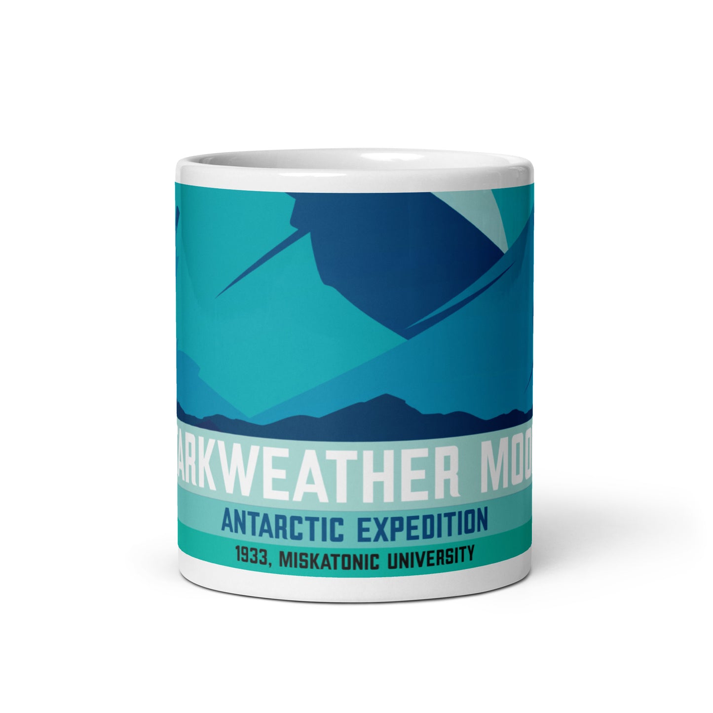 Starkweather-Moore Expedición Antártica Taza blanca brillante